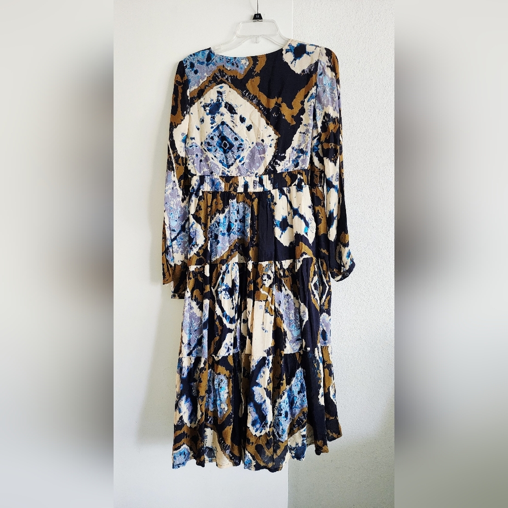 *NWT* Anthropologie | Othilia Arden | Tie-Dye Midi Boho Cotton Dress | Small - Picture 4 of 11